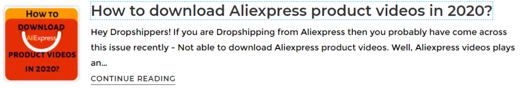How to download aliexpress videos