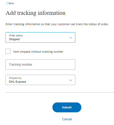 How to send tracking information on PayPal to get the holds released soon (4)