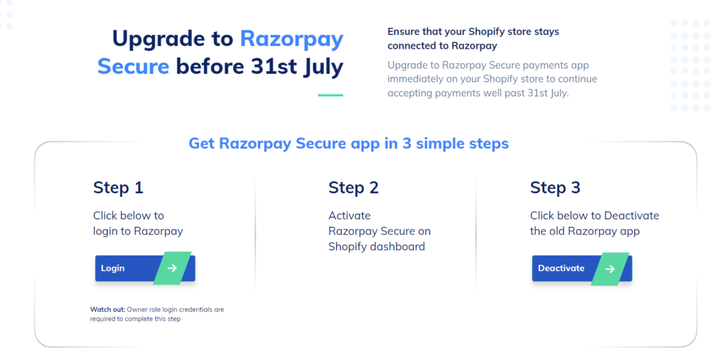 Connect Shopify Store with Razorpay Payment gateway (1)