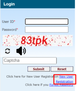 new user registration copyright registration online website