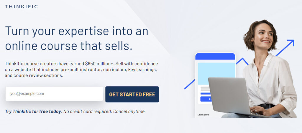THINKIFIC Platforms for Selling Online Courses