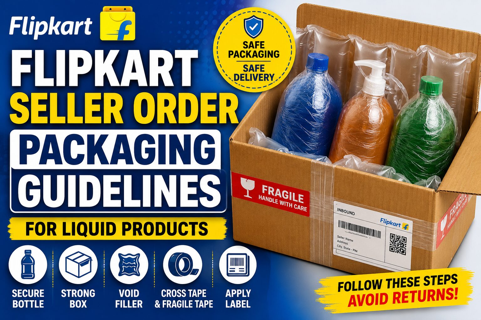You are currently viewing Flipkart Seller Liquid Product Packaging Guidelines